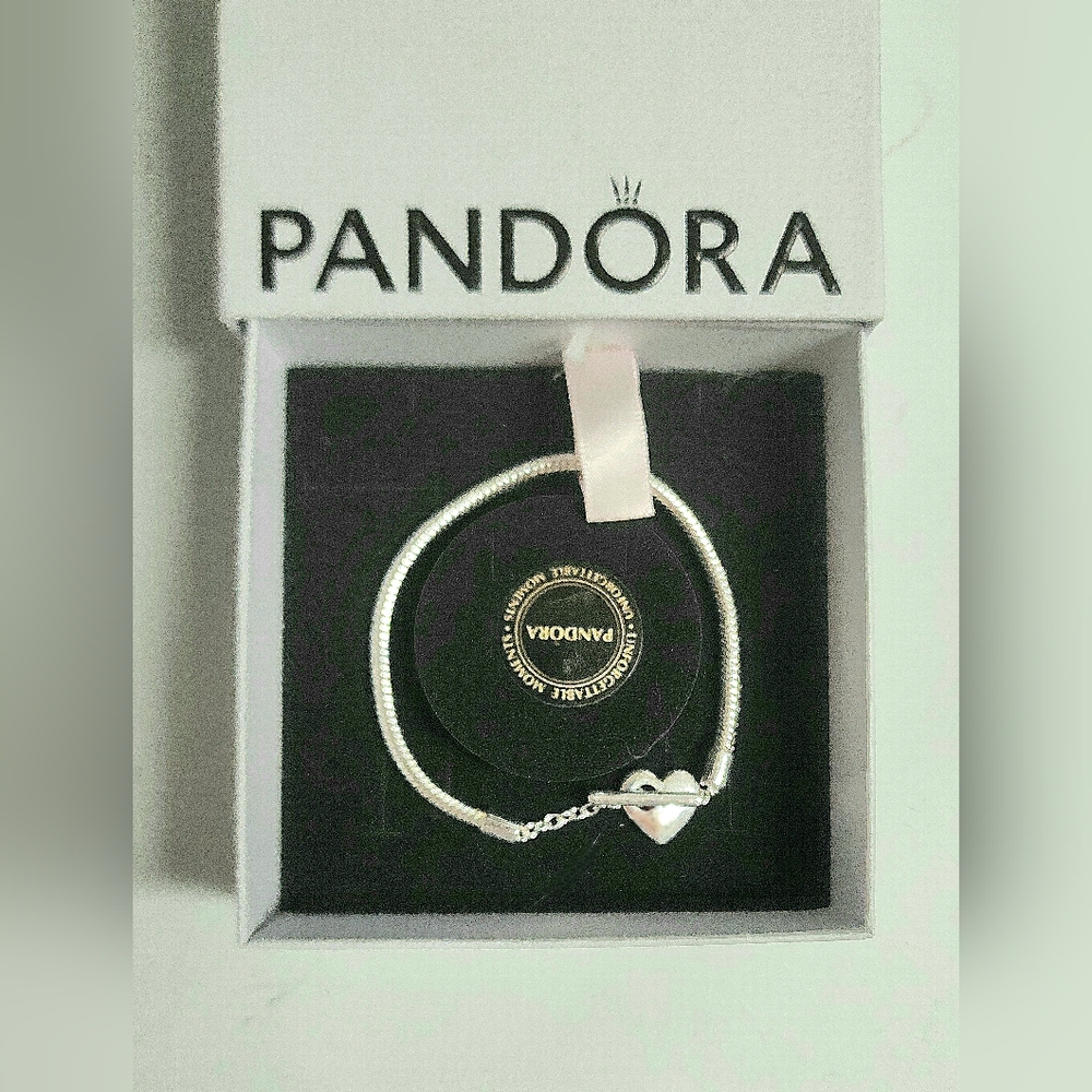 Pandora Silver Heart Bracelet